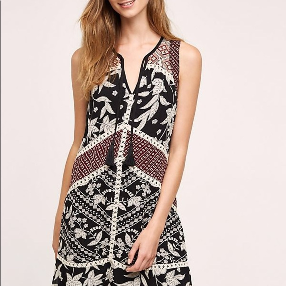 NWOT Anthropology floreat grasslands dress